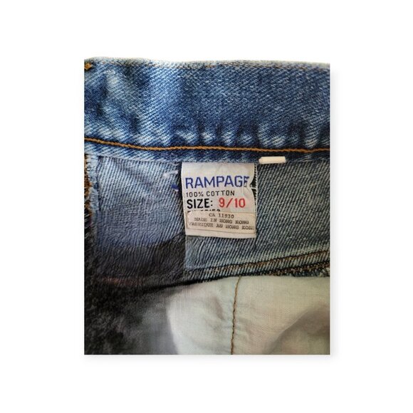 Vintage Rampage Denim Cutoff Shorts Y2K Midwash Button Fly Size 2 - Picture 4 of 9